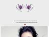 S925 Sterling Silver Heart-shaped Stud Earrings, Korean Retro Style