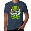 Dibs On The Redhead Irish Leprechaun Funny St Patricks Day Tshirt Streetwear Print Tee Shirt