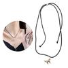 Sophisticated Alloy Butterfly Necklace Stylish Pull String Neckchain Adjustable Rope Chain Choker Stylish Clavicle Chain
