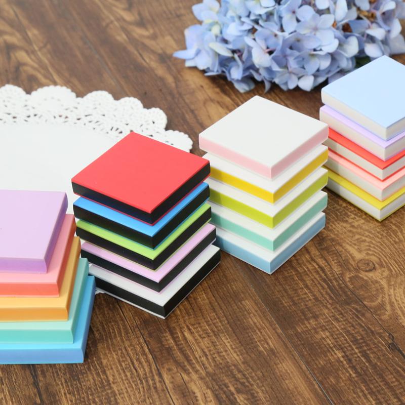 Color Cute Thickened Square Rubber Brick 3-layer Sandwich Environment-friendly Odor-free Carved Rubber Stamp Material 5x5x1cm