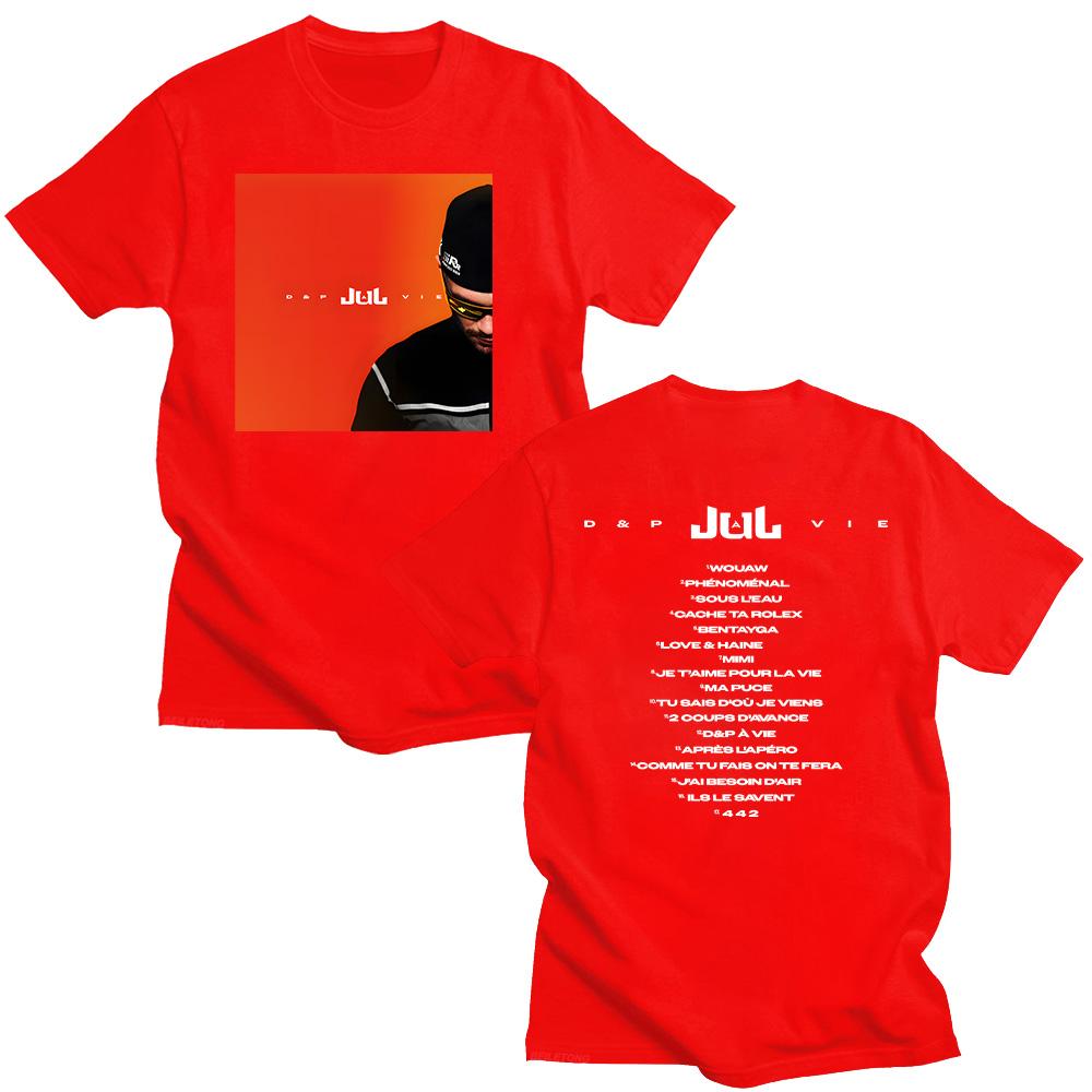 Rapper JuL D&p À Vie T-shirts  JuL New Album Fashion Versatile Tshirts Graphic Tees Summer for Women/Men Short Sleeve Cotton Top