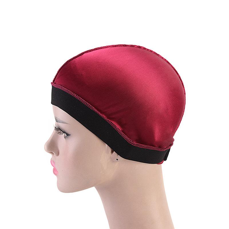 1Pc Night Sleep Headcover Street Style Hair Accessories Breathable Wave Cap Hair Loss Wig Caps Elastic Chemo Cap Imitation Silk