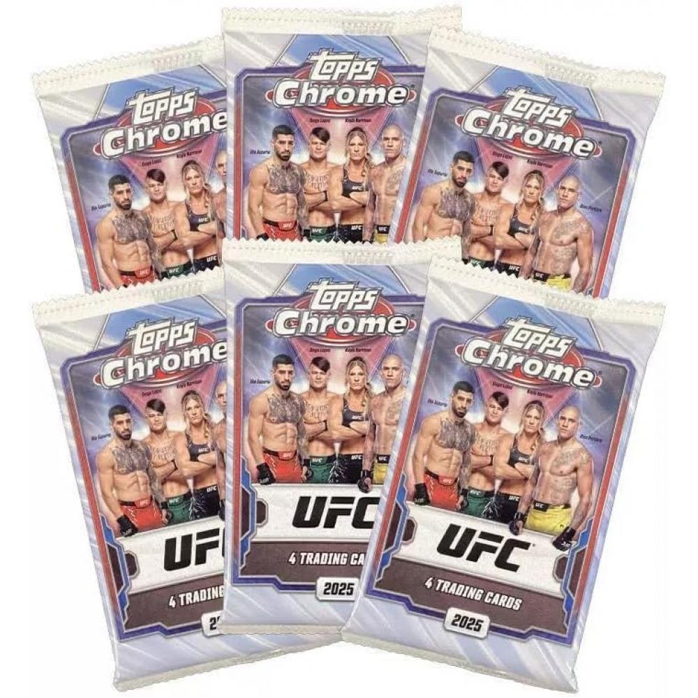 Topps 2025 Chrome Ufc Trading Card Value Blaster Box