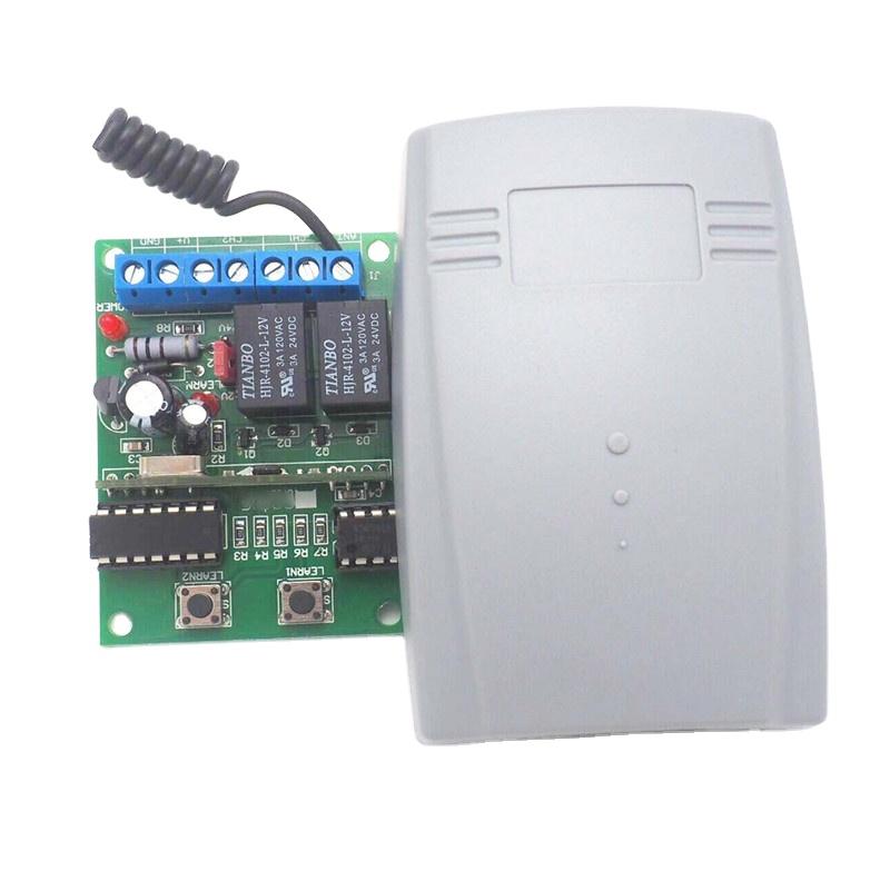 433MHz RF Remote Control Replacement Garage Door Opener Receiver
