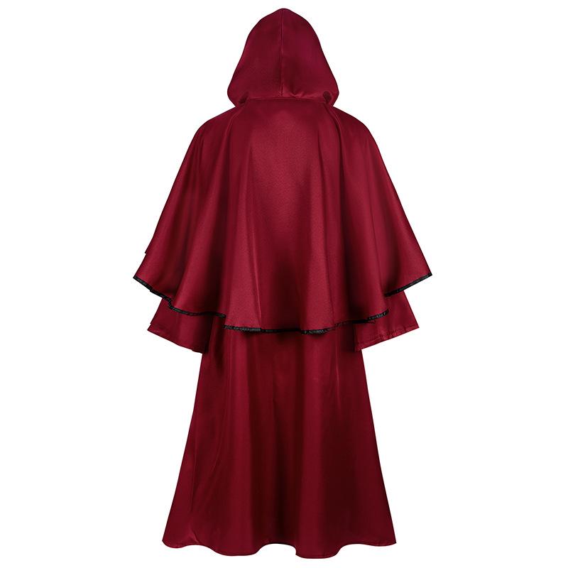 Płaszcz Czarodzieja Grim Reapera z Długim Rękawem i Kapturem - Kostium na Halloween i Cosplay