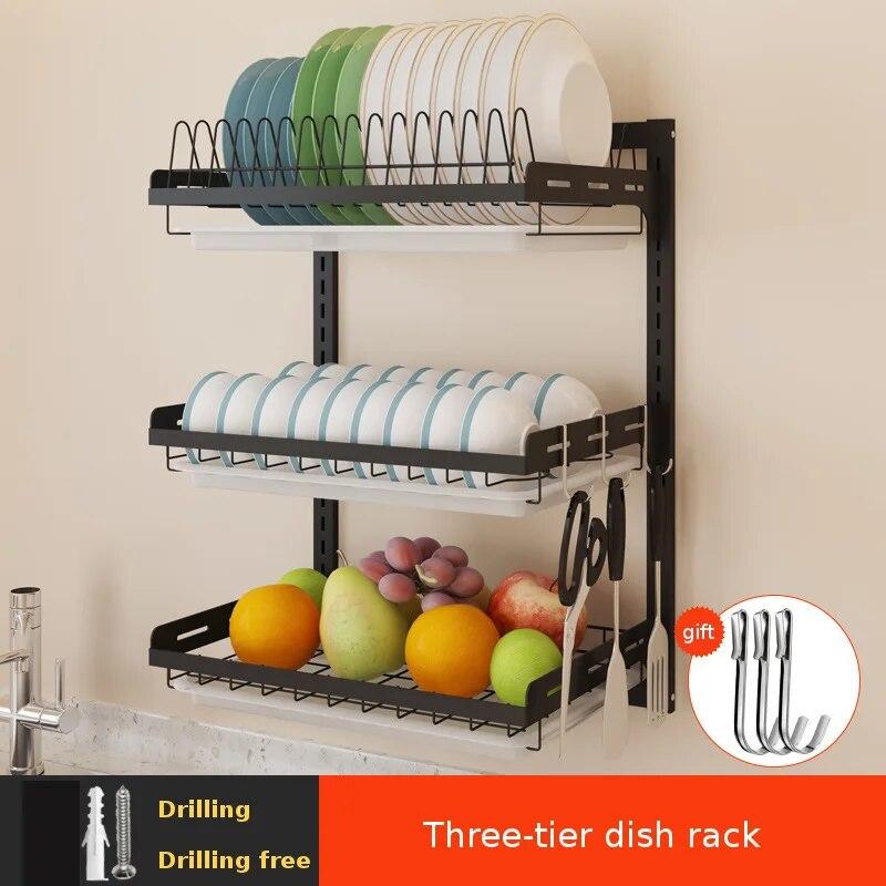 Dish Drying Rack Horizontal Plate Wall Rack Buy Stainless Steel