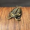 1/2Pcs Cambrian Trilobite Brass Desk Decoration Retro Insect Small Figurine Tea Pets Home Office Ornaments Souvenir Gift