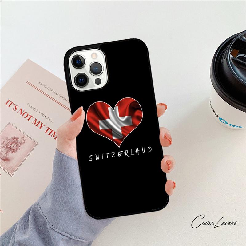 

Switzerland Swiss Flag Phone Case For iPhone 17 Air 13 12 14 15 16 Cover For Apple iPhone 17 Air Pro Max Plus Coque iPhone 12pro max