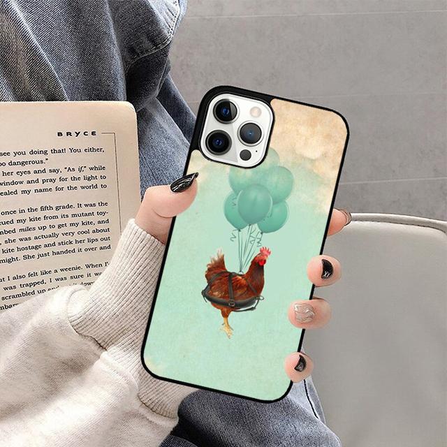 Cartoon Chicken Rooster Mobile Soft Case For iPhone 17 Air 16 15 12 Pro Max 13 11 14 Pro Max Max SE2020 Plus Phone Cover