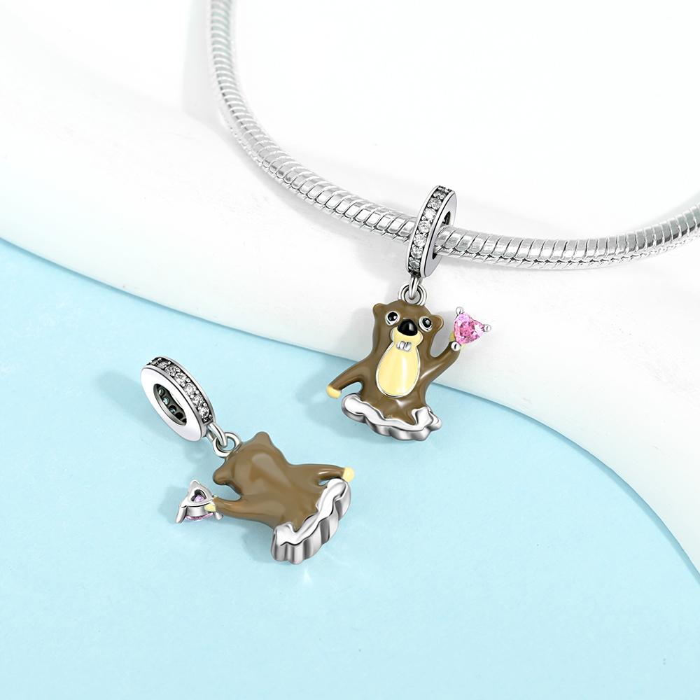

Clown Dinosaur Wolf Pangolin Bear Raccoon Gopher Copper Metal Plated Designed For Charm Bead Components Copper Metal Plated Authentic Original