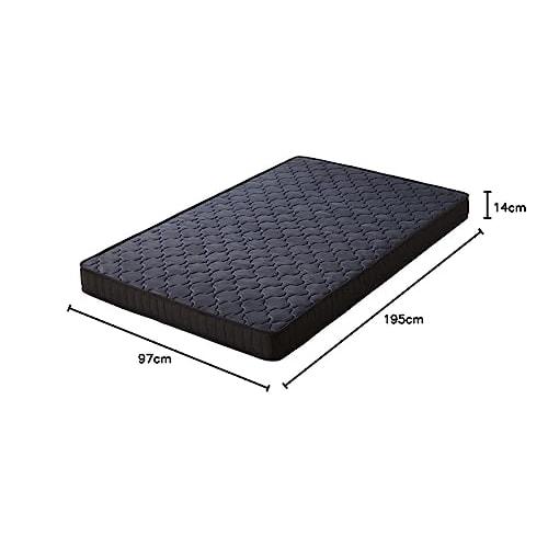 Iris Plaza 10-Layer Pocket Coil Mattress, Thin Type that Makes Your Room Look Larger, 14cm Thick, 420 High-Density Coils, 3D Mesh Fabric to Prevent St