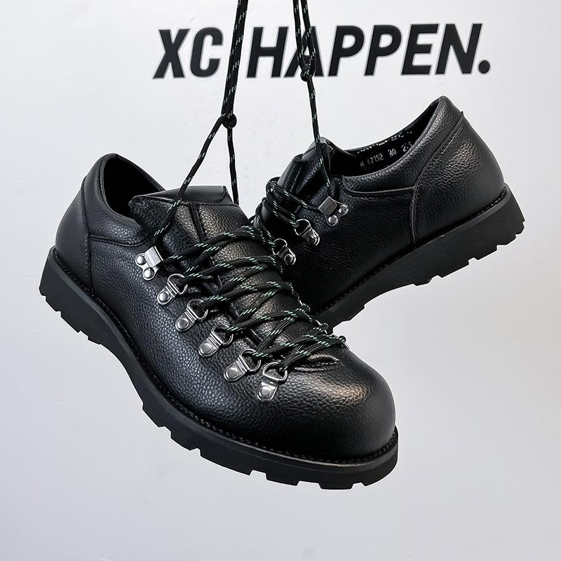Męskie buty Oxford ze skóry dzielonej do pracy, codzienne, płaskie, designerskie, antypoślizgowe, wygodne, modne, outdoorowe, do wędrówek