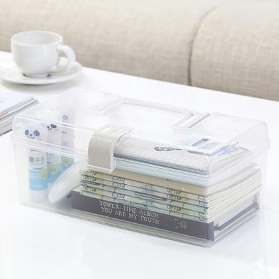 Mask Storage Box With Handle Household Dust-Proof Sealed Large-Capacity Box Waterproof Dustproof Sundries Storage Box Holder