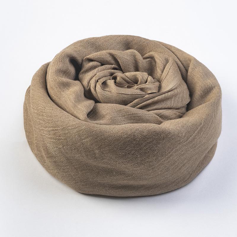 Women's Summer Sun Protection Scarf: Cotton & Linen, Japanese & Korean Style, Medium-Long, Lightweight Shawl
