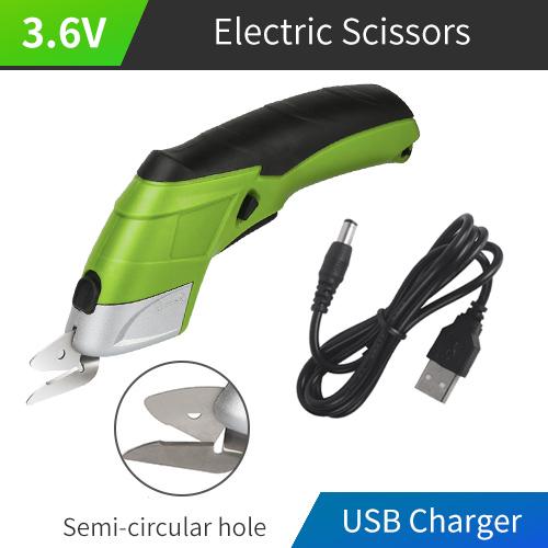 Cordless Electric Scissors Rechargeable Scissors Cloth Cutter Rug DIY Scissors Cardboard Cutting Tool PVC Leather Sewing