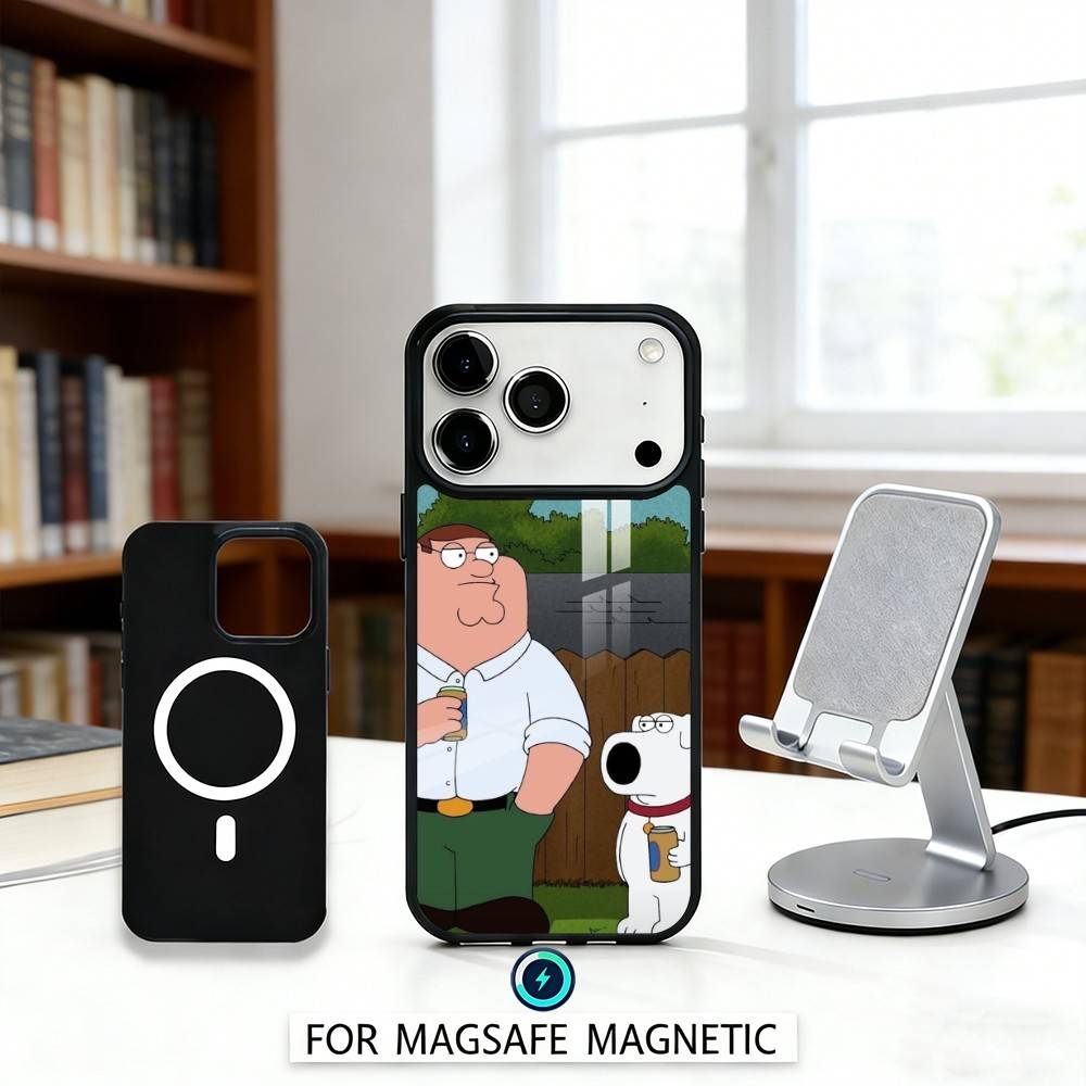F-Family Funny G-Guy Phone Case For iPhone 17,16,15,14,13,12,Pro,Max For Magsafe Magnetic Wireless Charging