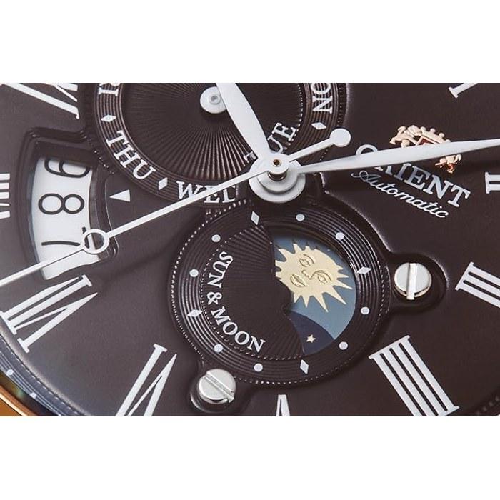 [Orient] SUN&MOON Automatic Watch RN-AK0002Y Men's Brown Pink Gold x Brown