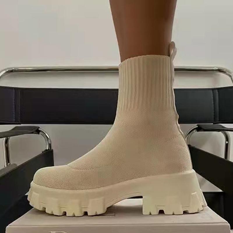 Fashion 2024 New Casual Shoes Women's Sneakers Fashion Trainers Solid Color Women Sneakers Slip On Sock Woman Shoes Ladies Flat Shoes