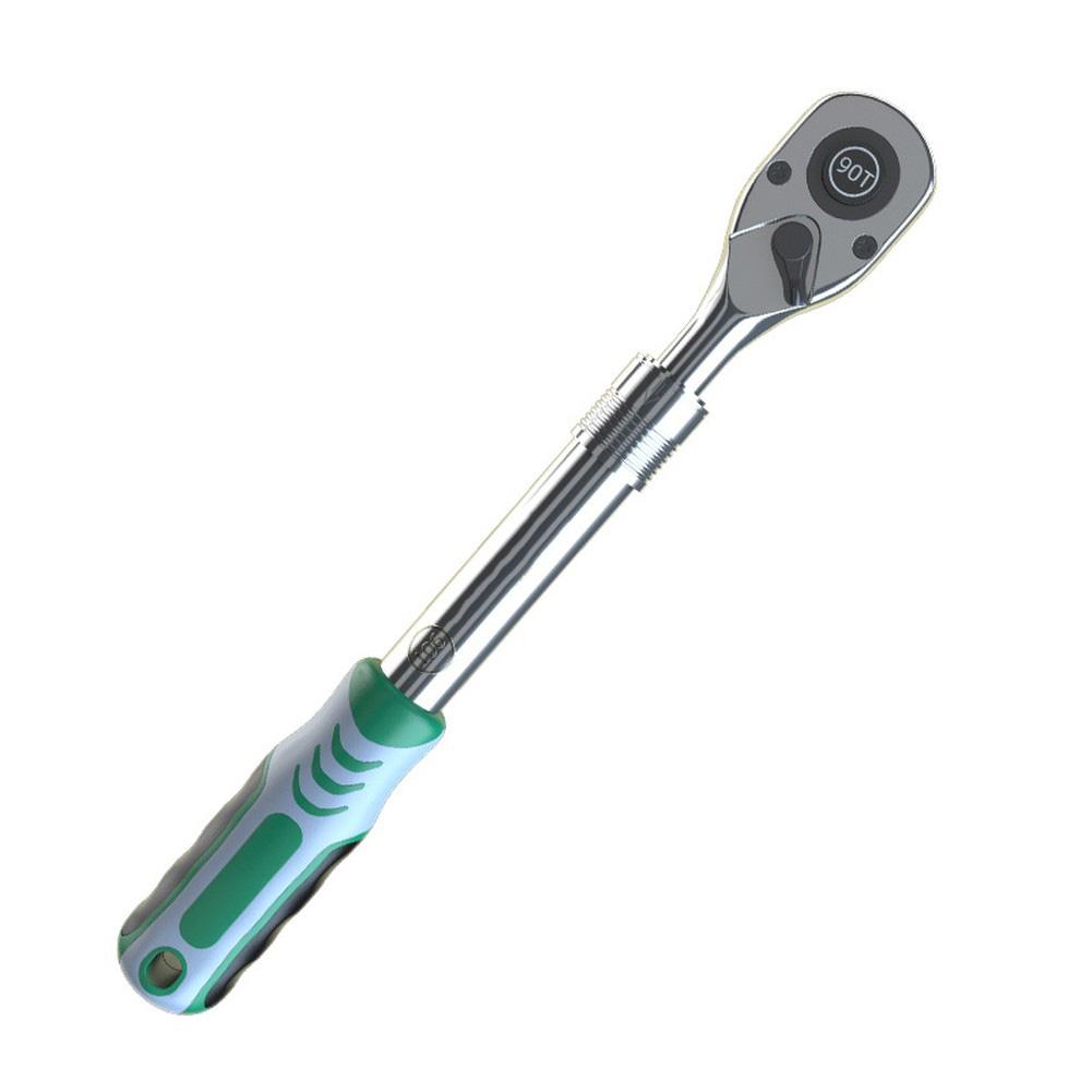1/2 Retractable Ratchet Wrench Ergonomic 90 Teeth 1/2 Retractable Ratchet Wrench Adjustable Quick And Effortless Lengthen
