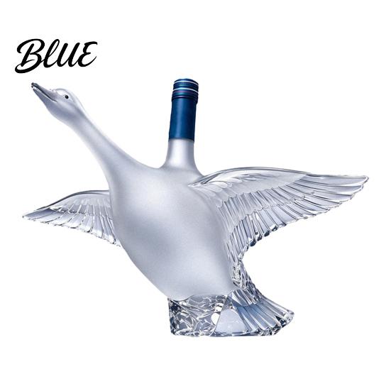 Botella de Exhibición de Whisky Decantador Forma de Ganso Pájaro Animal de Vidrio 3D Licor Esculpido para Exhibición de Bar Arte Dispensador de Vino Regalo para el Hogar Divertido Utensilio de Bar