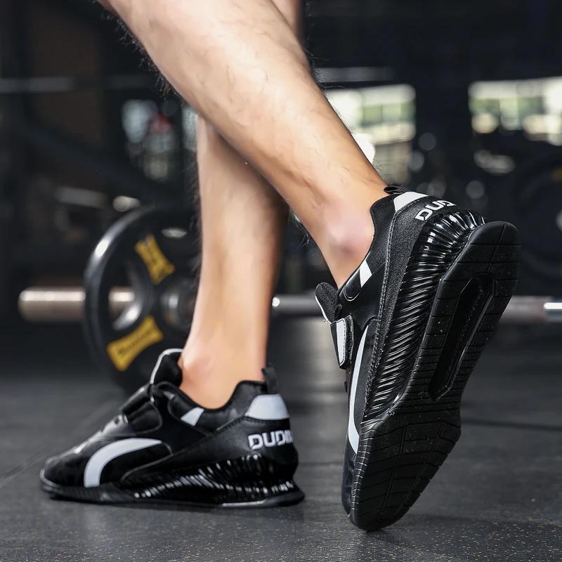 New Arrival N Slip Men Hard Drawn Squat Shoes Professial Balance Weightlifting Boots Comfortable Indoor Fitness Sneakers