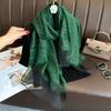 Long Silk Wool Scarf Shawls And Wraps For Women Foulard Luxury  Hijab New Lady Pashmina Neck Winter Scarves Bandana Poncho