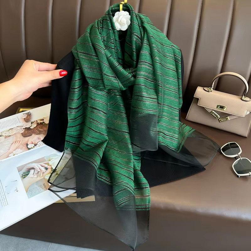 Long Silk Wool Scarf Shawls And Wraps For Women Foulard Luxury  Hijab New Lady Pashmina Neck Winter Scarves Bandana Poncho
