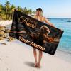Oscar Piastri Customized Name Text Beach Towel, Soft Absorbent Towel Beach Pool Travel Personal Gift