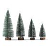 Artificial Christmas Tree With Lights Miniature Pine Tree Crafting Displaying Decoration for Tabletop Party Decorations