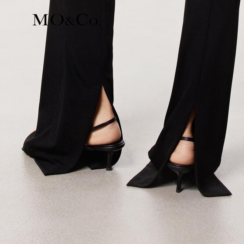 MO&Co. Women's Summer Triacetate Flared Slit Pants