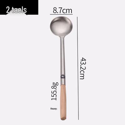 Stainless Steel Stir-Fry Spatula with Long Handle