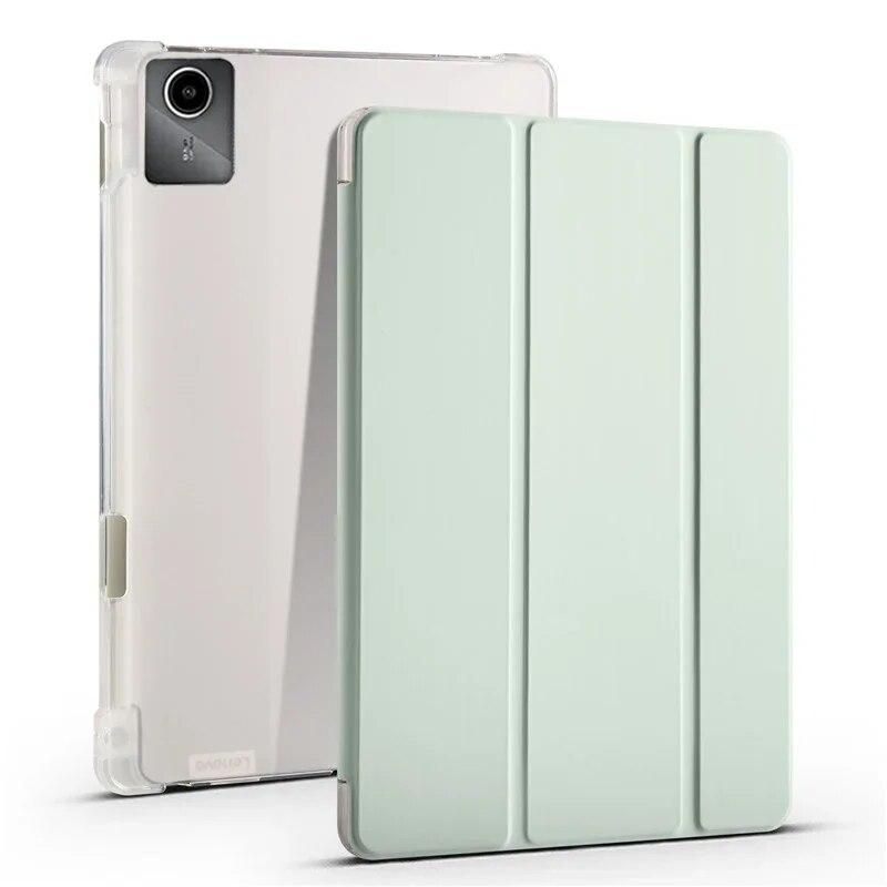 Nettbrett-lærveske for Xiaoxin Pad 2024 Tb331fc-etui med blyantholder Trifold PU-skinn TPU-baknettbrett for Lenovo Tab M11 Xiaoxin Pad 2024-etui