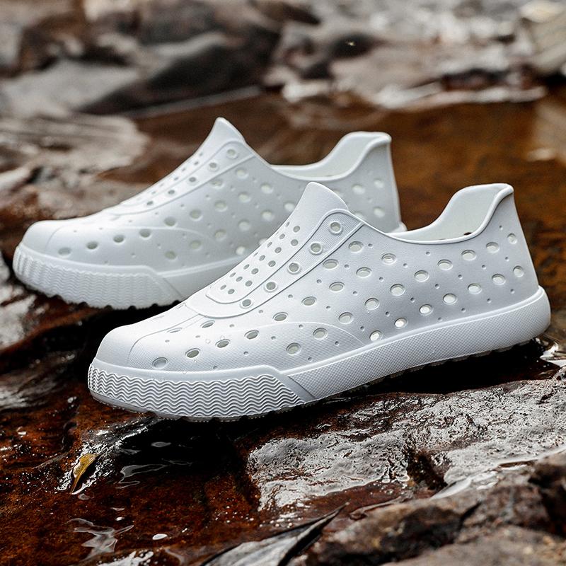 Módní letní pánské dámské pantofle pohodlné venkovní sandály dřeváky plážové pantofle žabky vnitřní domácí pantofle koupelnové boty pro muže