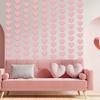 6/8Pieces Love Heart Ornament Valentines Day Heart Hanging Strips For Valentines Day And Wedding Decoration