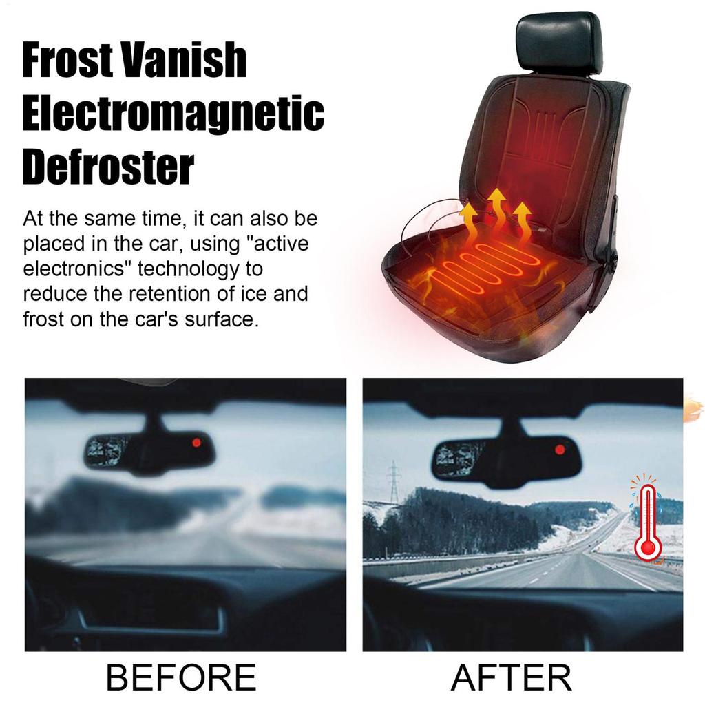 Car Defroster Heating Pad Compact Cold Weather Auto Windshield Snow Ice Remover Heater For Truck Sedan Minivan Morning Routine