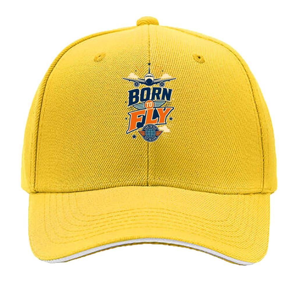 Sky Dream Aviation Quote Graphic Sandwich Baseball Cap Sun Cap Outdoor Workouts Hat