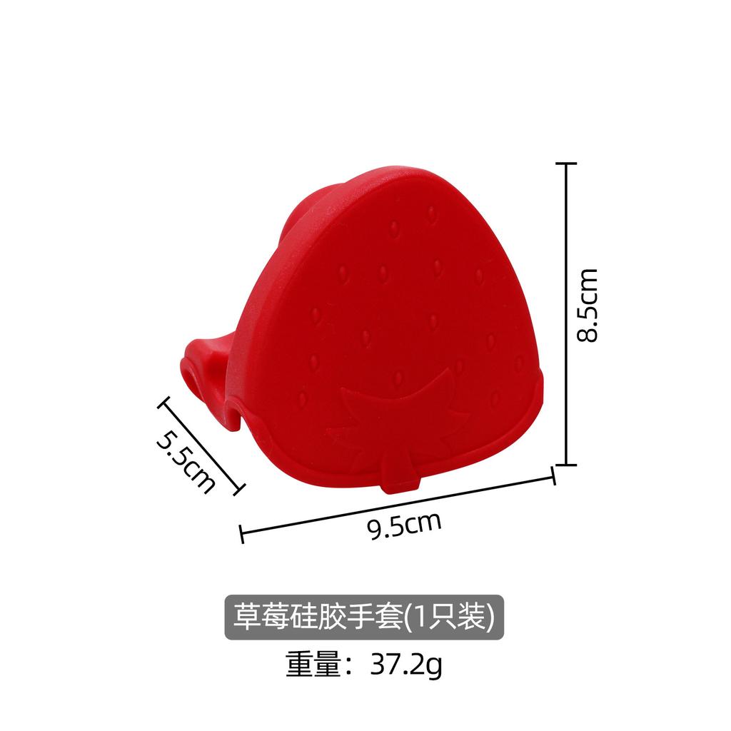 Christmas New Silicone Anti-scalding and Non-slip Gloves, Oven Microwave Oven Hand Clips, Kitchen Baking Silicone Heat Insulation Clips