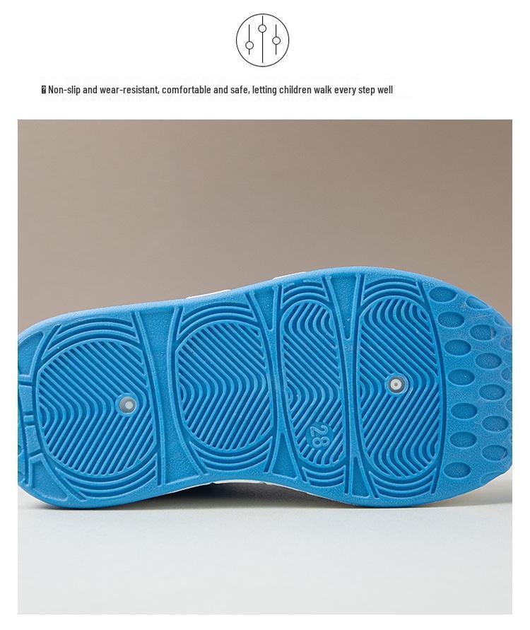 2025 Autumn Men's & Children's Non-slip Leather Sports Shoes: Korean Style, Soft Sole, Casual Dad Shoes