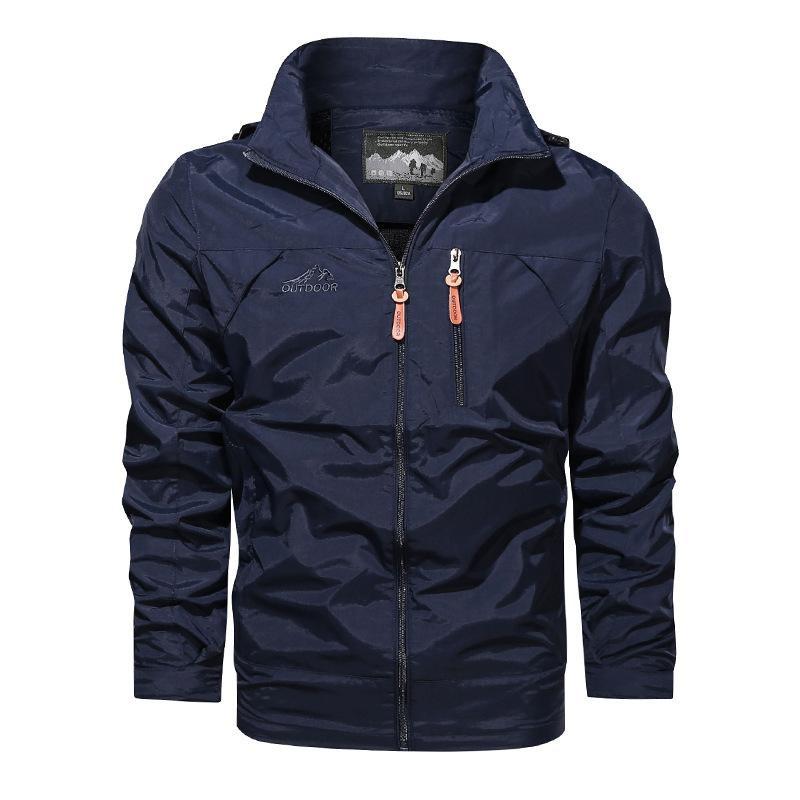 Men's Bomber Jacket With Multi-pocketed Lightweight Flight Jackets Casual Varisty Military Jacket for Men Fashion Zip-Up Windbreaker Plus Size