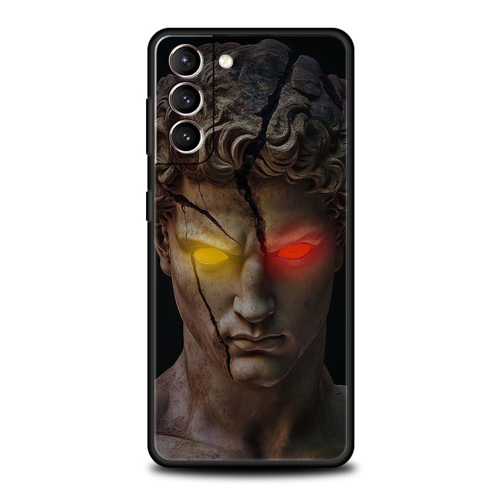

Phone Case Cover for Samsung Galaxy S25 Edge S24 S23 S22 S20 S21 FE Ultra S10 S10E Plus Soft TPU Fashion Ancient Greek Statues Samsung S24 FE
