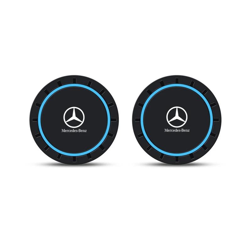 

Car Sticker Car Water Cup Pad Car Coaster Anti-Slip Drink Holder Mat Drink Holder For MERCEDES BENZ W211 W204 W210 W203 CLA GLA