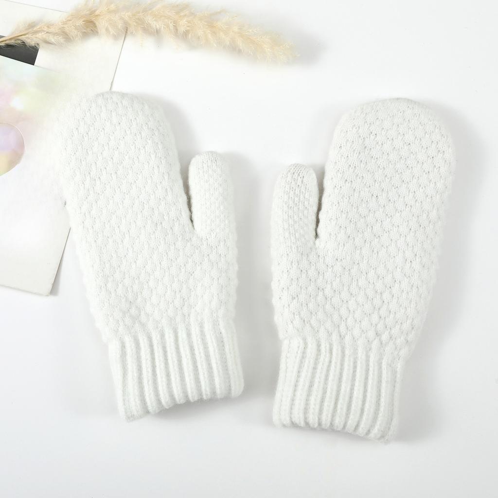 Novas luvas de inverno com veludo e acolchoamento extra para ciclismo, que mantêm os braços aquecidos e protegidos do frio. Luvas de lã tricotada.