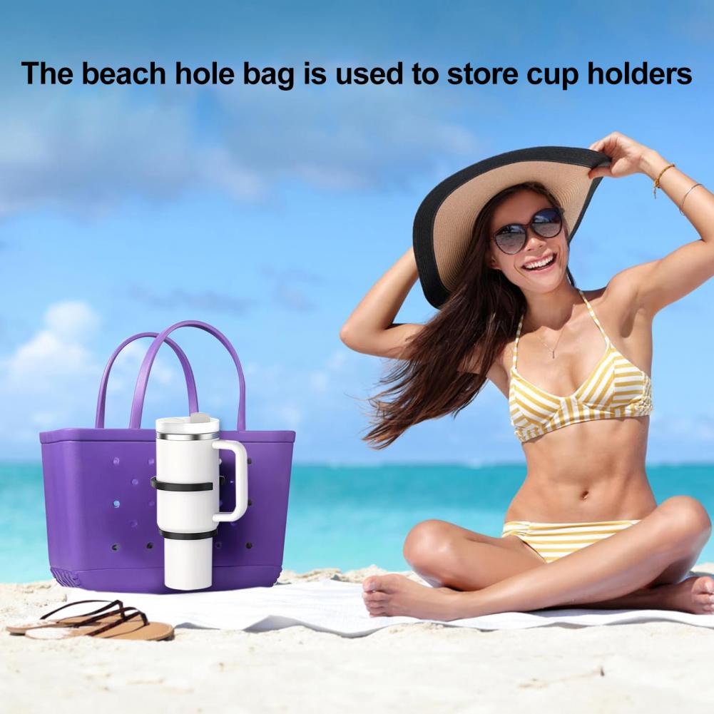 Cup Holder Attachment for Car Multi-functional Cup Holder for Bogg Bag with Handles Universal 3-in-1 Beach Bag for 30/40oz