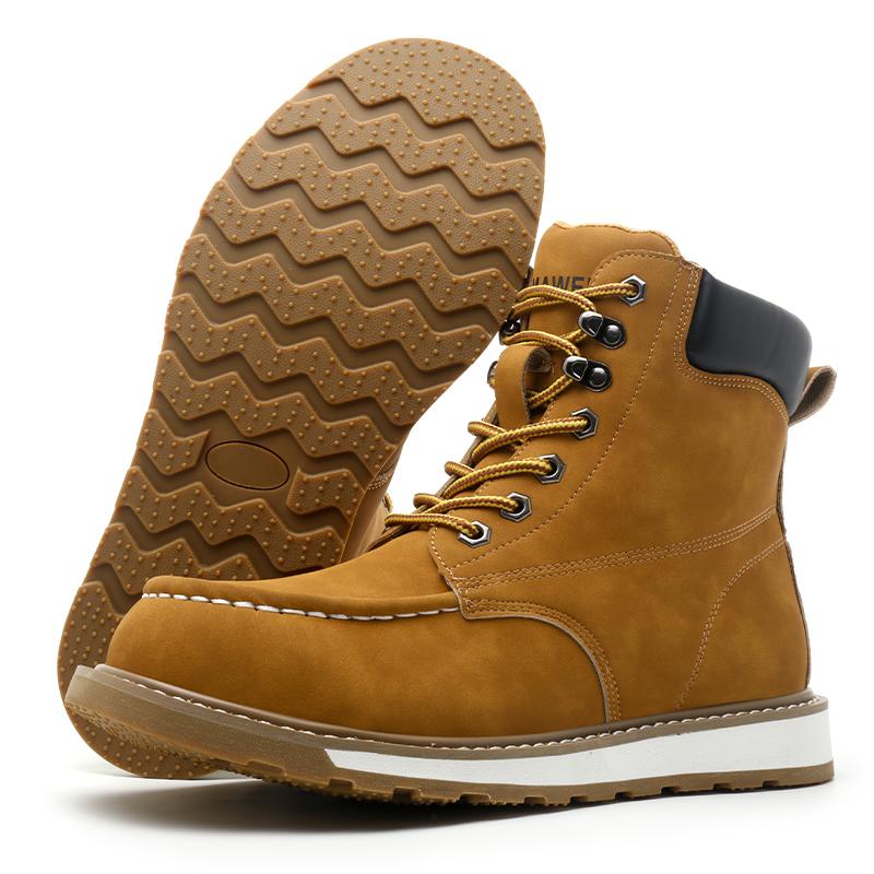 Safety Boots for Men Indestructible Steel Toe Work Boots Anti-smash Stab-resistant Safety Shoes Biker Botas Para Hombre Boots