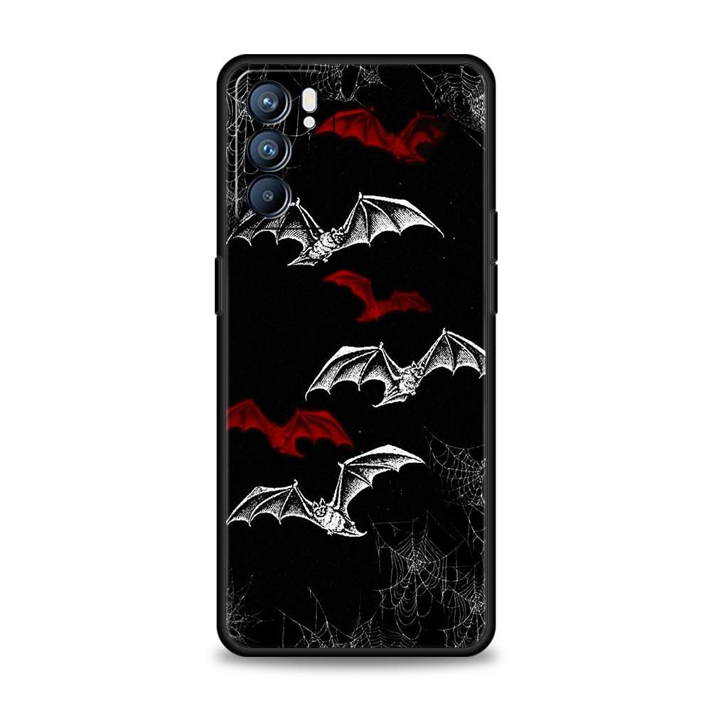 Goth Vampire Bat animal Phone Case For Oppo Reno14 Reno13 Reno12 11 F 10 Find X5 X9 Pro A54 5G A53 A9 A16 A78 4G A80 A98 Cover