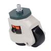Leveling Stem Caster Adjustable Height M12 Threaded Rod Workbench Rotating Caster with 62mm Wheel