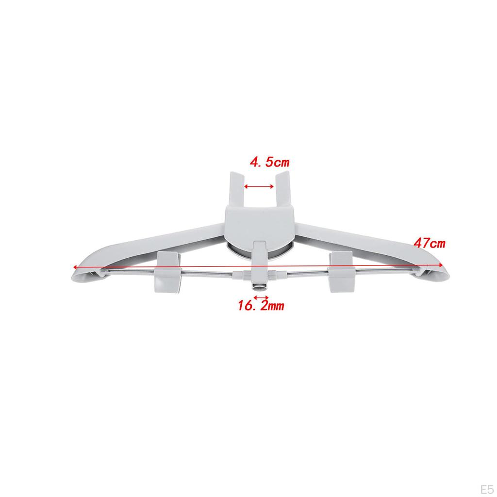 Wieszak do prasowania na parze z tkaniny, który umożliwia równoległe składanie teleskopowe