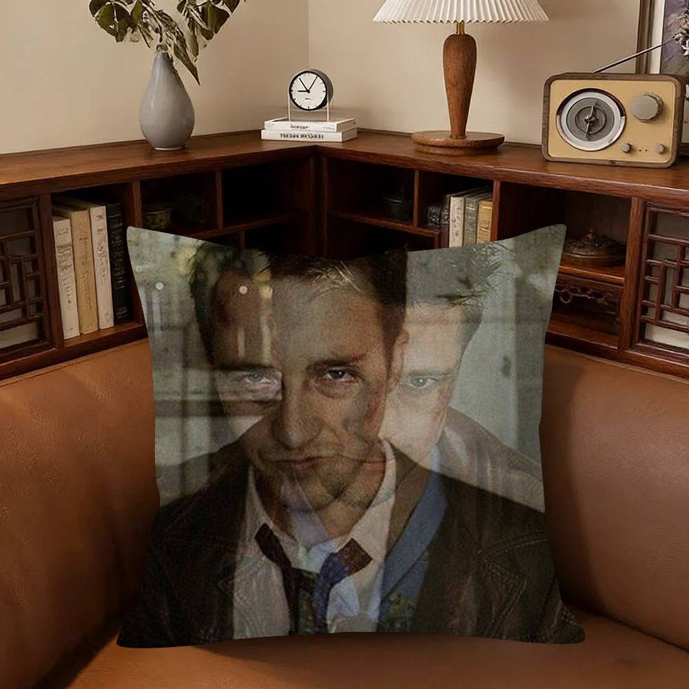 Movie F-Fight C-Club Cushion Cover Car Throw Pillow Case For Sofa Car Christmas Gift 40X40Cm 45X45Cm