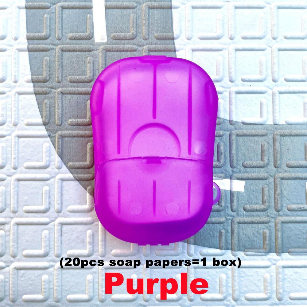 

20/60/120/200 шт. Новая портативная мини одноразовая мыльная бумага для путешествий, мыльная бумага для мытья рук, для ванны, чистая, ароматная, листочки-слайсы мини 20pcs(1box)