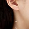 Etretoit 14k Gold E Chain Pearl Drop Earrings ETE-01011
